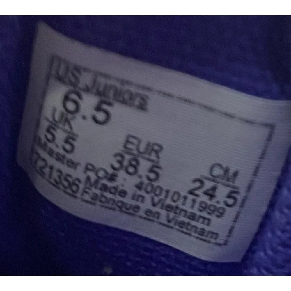 VANS Juniors Or Women Old School Blue Skateboard Sneaker Low Top Shoe J=6.5 W=8